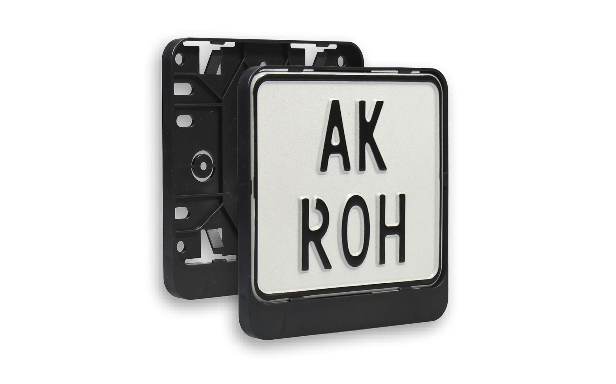 Universal License Plate Holder For Moped & Scooter – Durable Plastic Carrier
